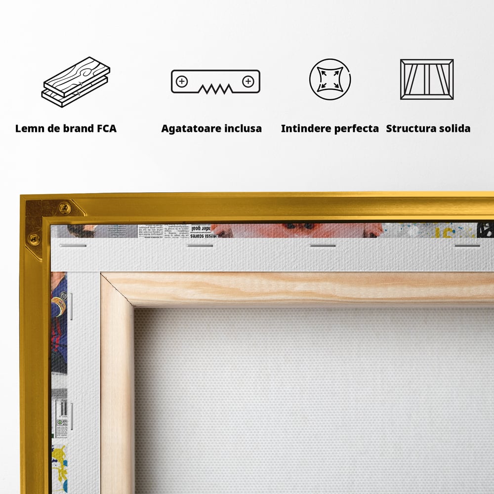 Leinwandbilder Premium LuxCanva® A1010, Lionel Messi ,Dekorativ, Sport, Fußball, Lebendige Farben