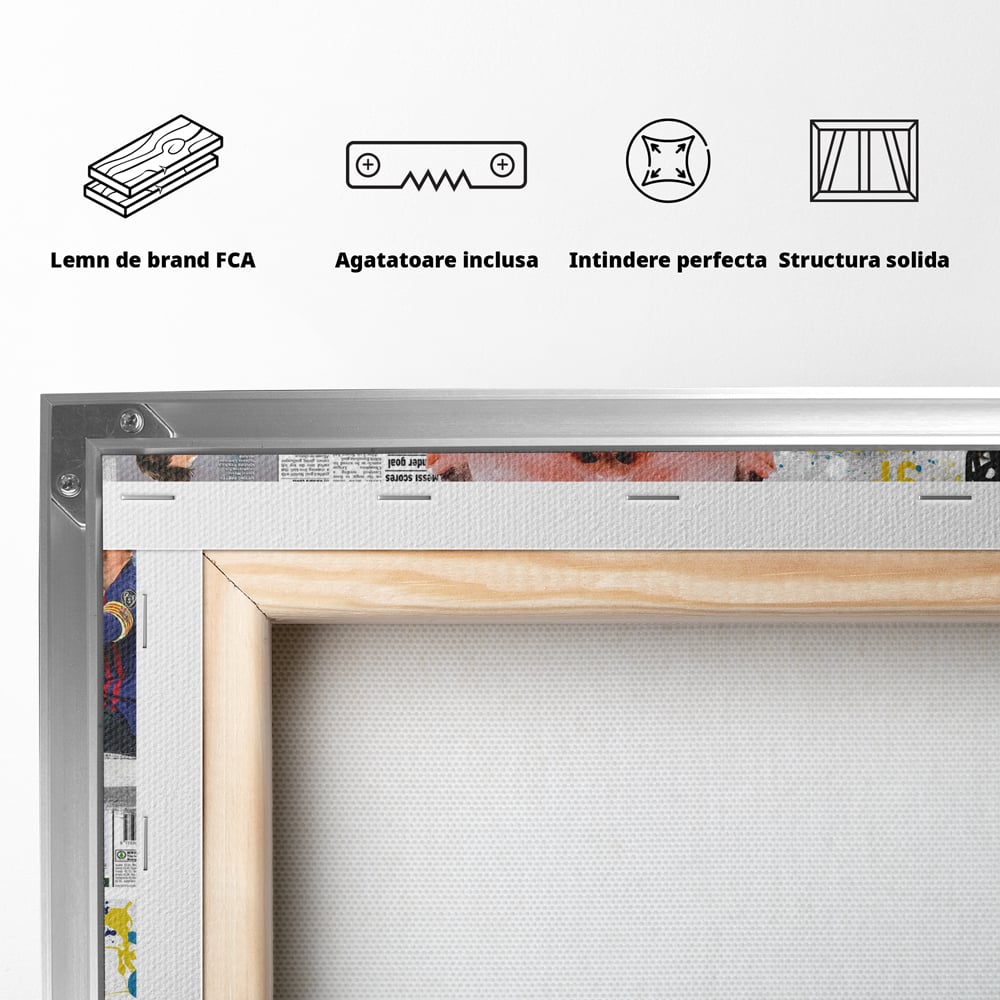Leinwandbilder Premium LuxCanva® A1010, Lionel Messi ,Dekorativ, Sport, Fußball, Lebendige Farben