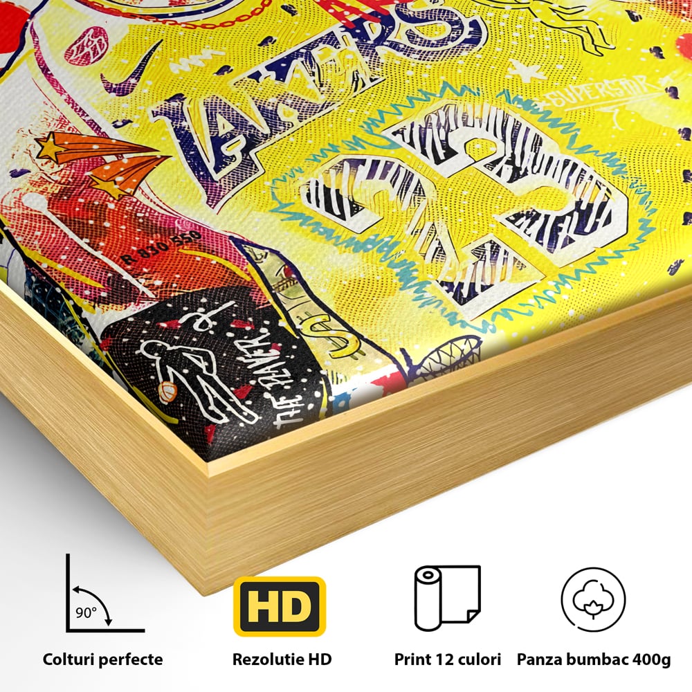 Fotoleinwand Canvas Premium LuxCanva® A1012, LeBron James , Dekorativ, Sport, Basketball, Lebendige Farben