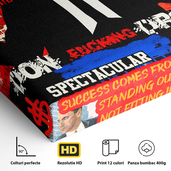 Tablou Canvas Premium, LuxCanva® A1013, Mad Men Don Draper , Decorativ, Serial, Film, Motivational, Culori Vibrante