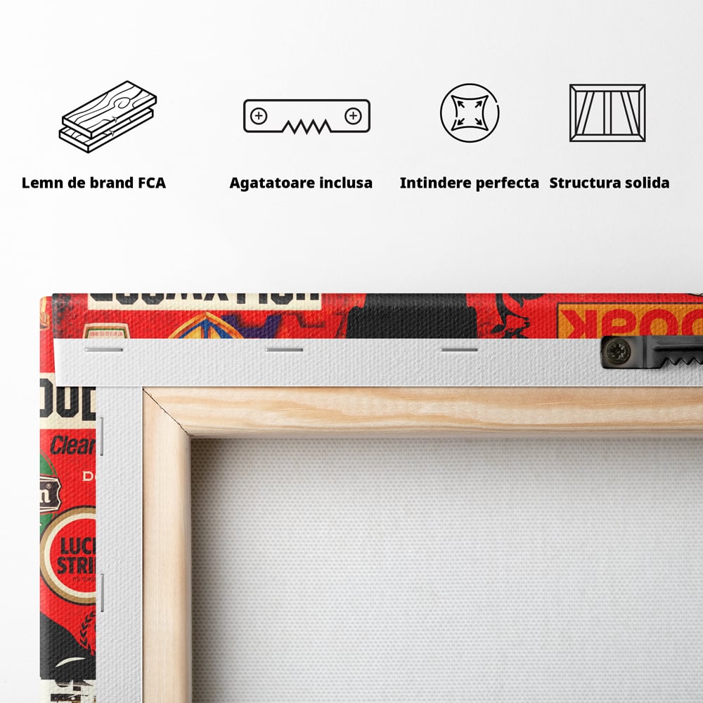 Tablou Canvas Premium, LuxCanva® A1013, Mad Men Don Draper , Decorativ, Serial, Film, Motivational, Culori Vibrante
