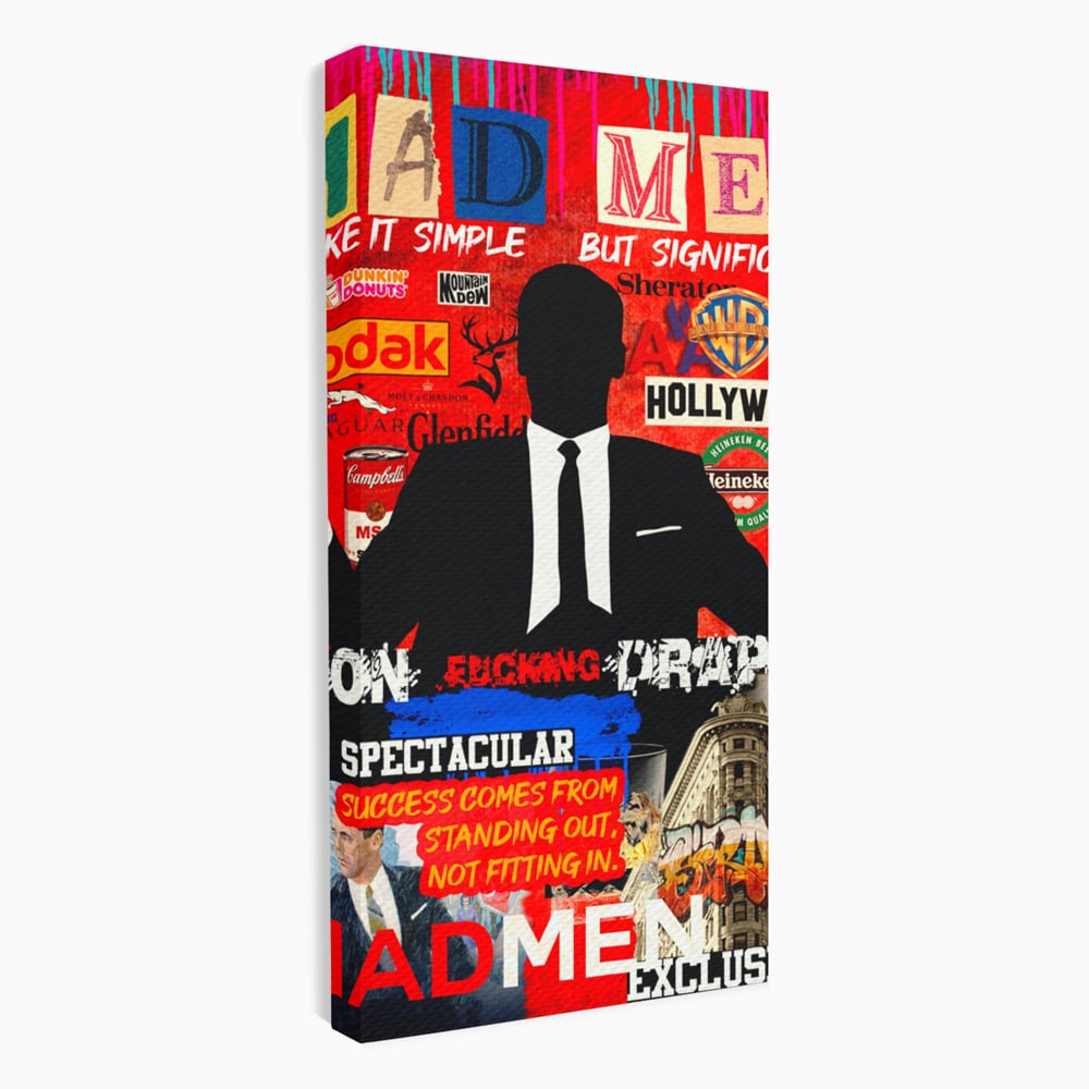 Tablou Canvas Premium, LuxCanva® A1013, Mad Men Don Draper , Decorativ, Serial, Film, Motivational, Culori Vibrante