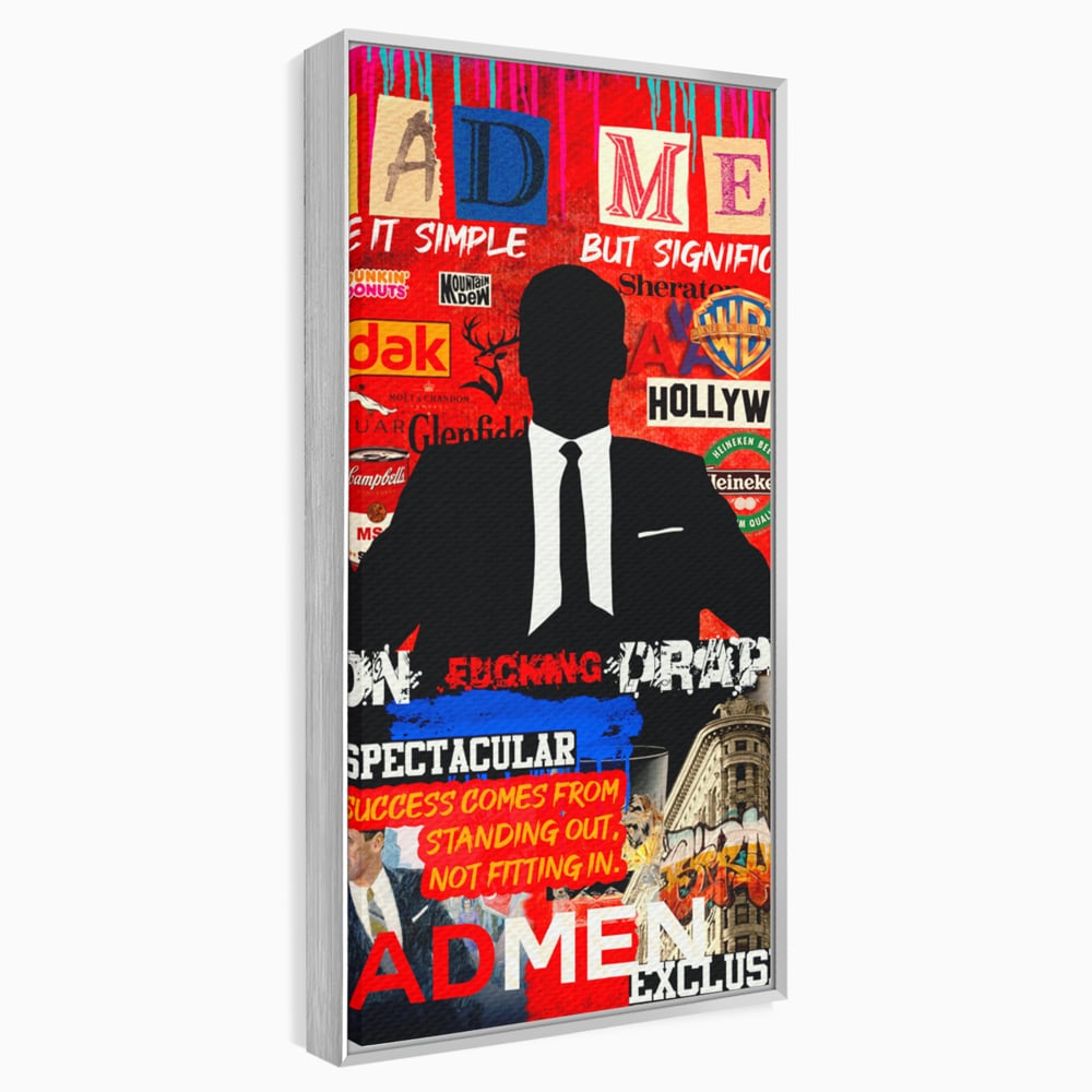 Tablou Canvas Premium, LuxCanva® A1013, Mad Men Don Draper , Decorativ, Serial, Film, Motivational, Culori Vibrante