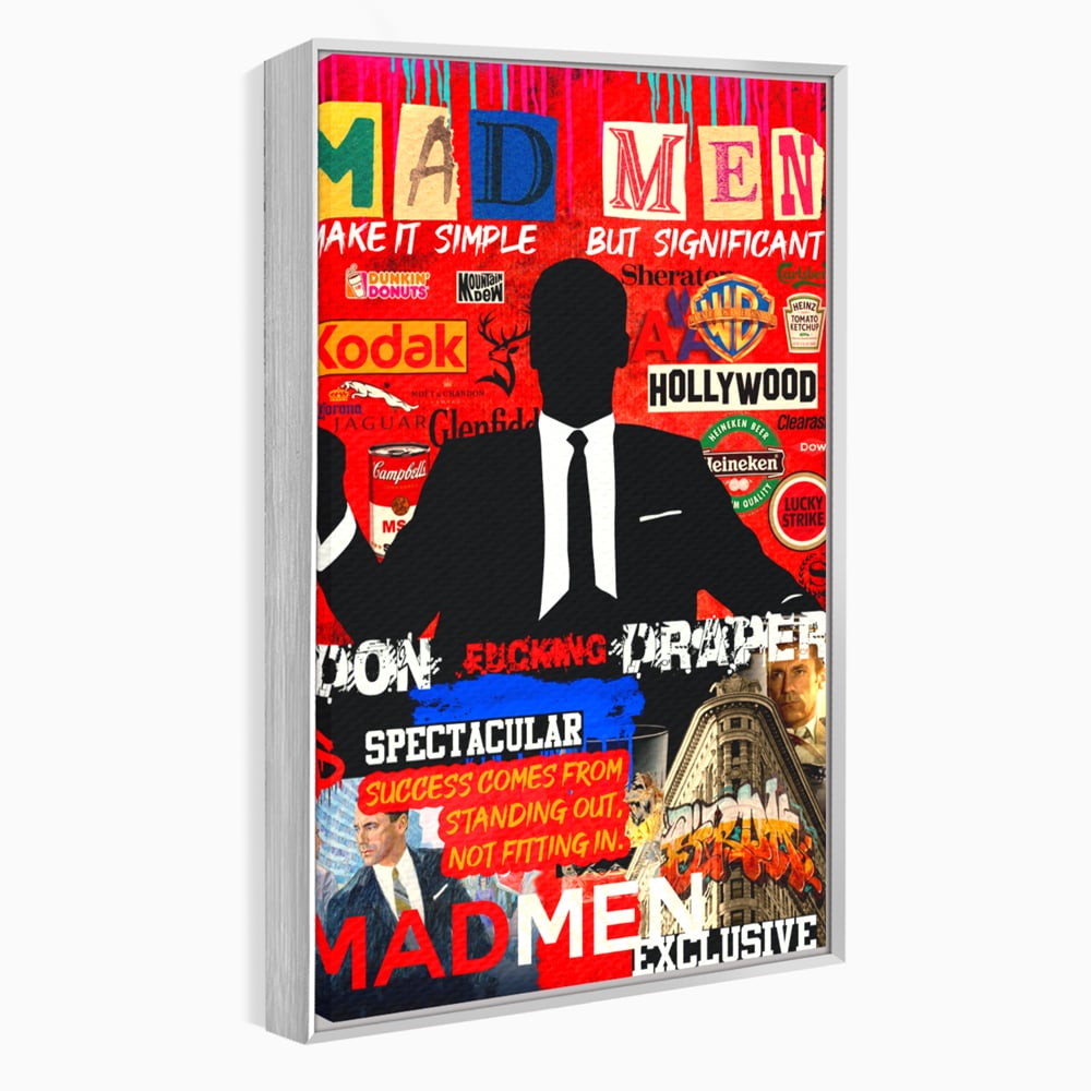 Tablou Canvas Premium, LuxCanva® A1013, Mad Men Don Draper , Decorativ, Serial, Film, Motivational, Culori Vibrante