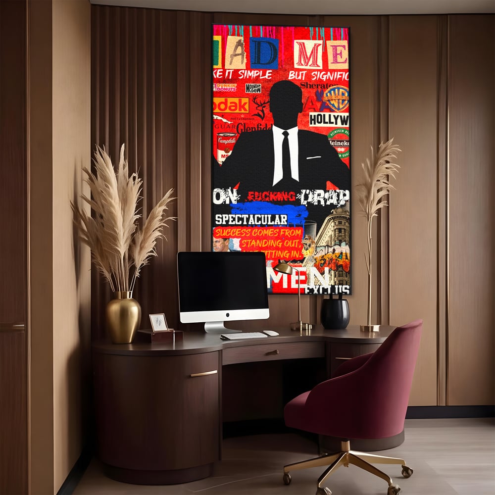 Tablou Canvas Premium, LuxCanva® A1013, Mad Men Don Draper , Decorativ, Serial, Film, Motivational, Culori Vibrante