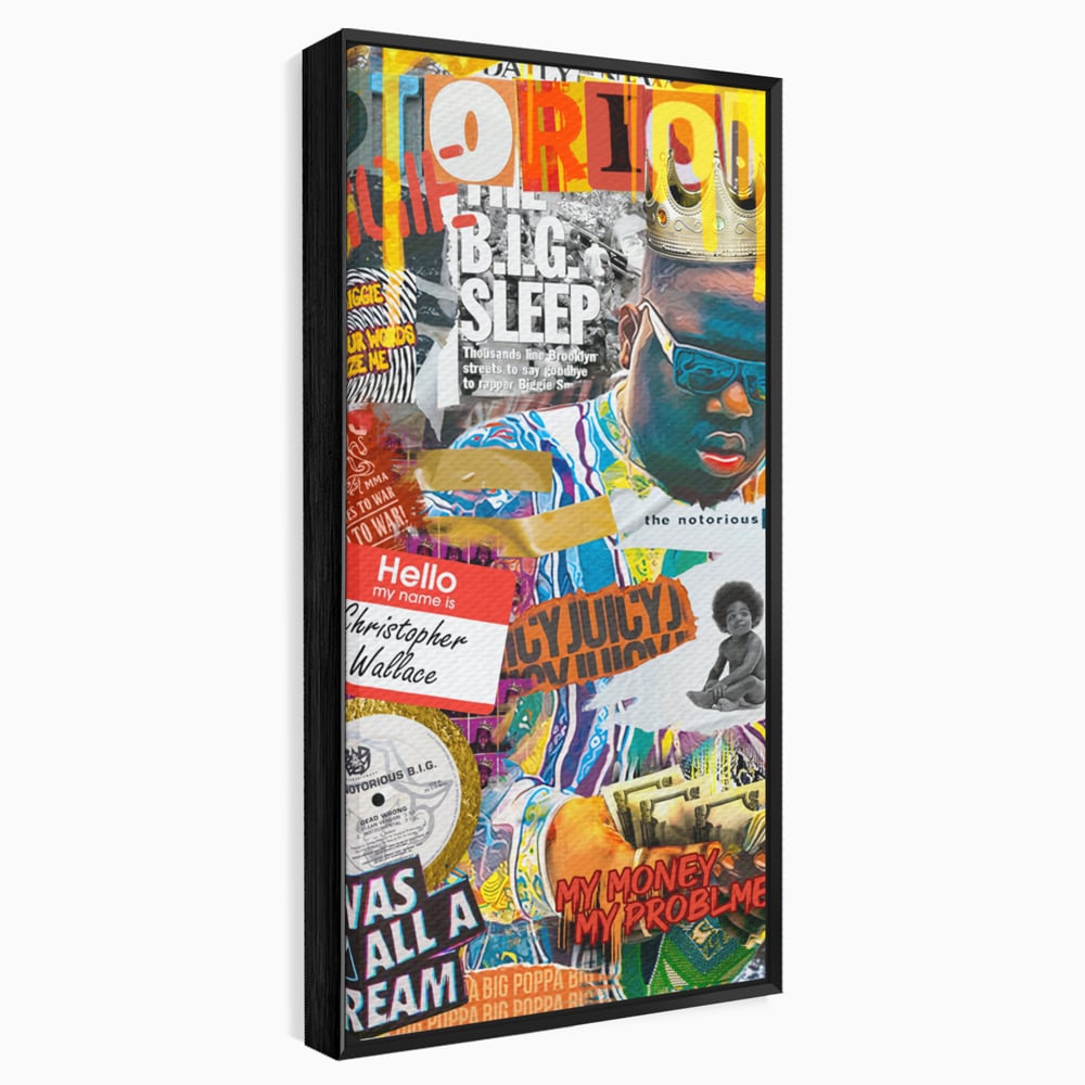 Tablou Canvas Premium LuxCanva® A1014, The Notorious Biggie , Decorativ, Cantaret, Artisit, Rapper, Motivational, Culori Vibrante