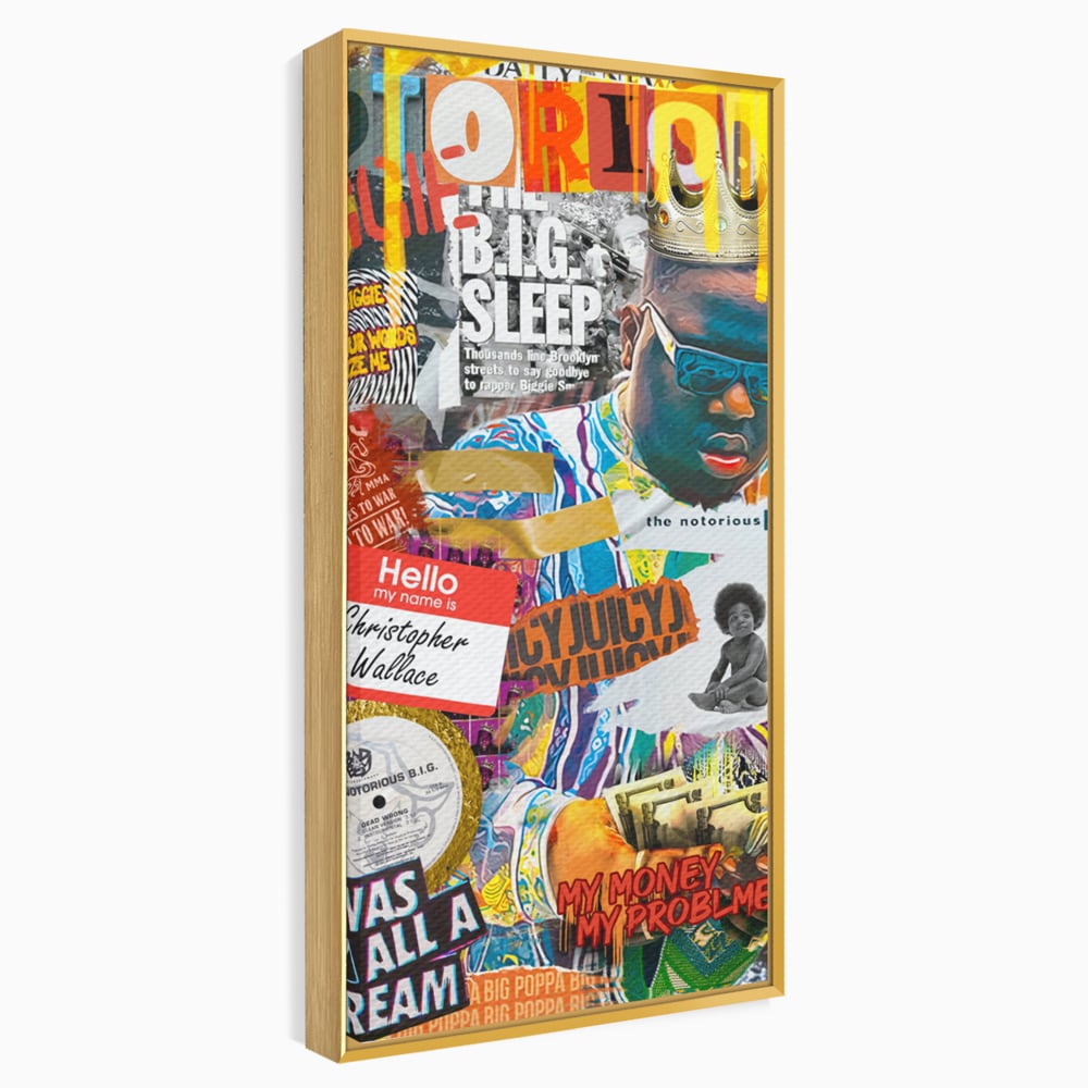 Tablou Canvas Premium LuxCanva® A1014, The Notorious Biggie , Decorativ, Cantaret, Artisit, Rapper, Motivational, Culori Vibrante