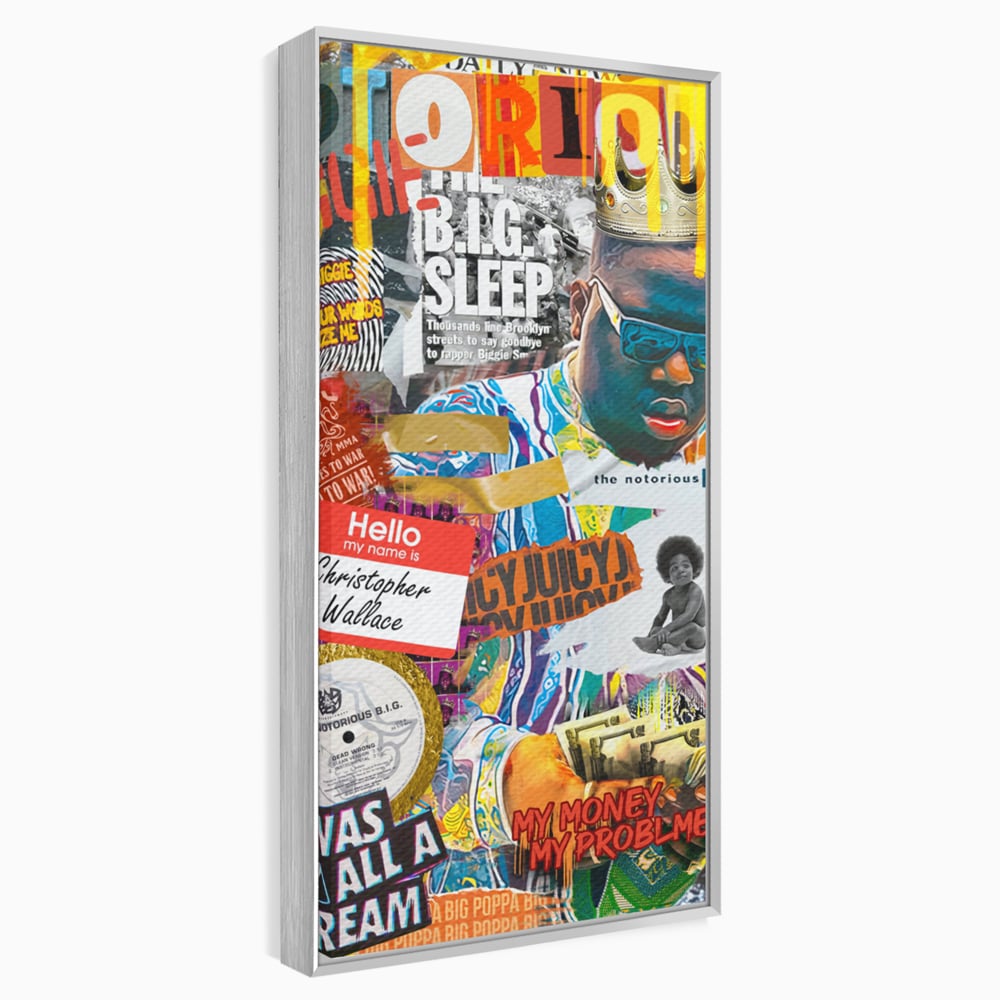Tablou Canvas Premium LuxCanva® A1014, The Notorious Biggie , Decorativ, Cantaret, Artisit, Rapper, Motivational, Culori Vibrante