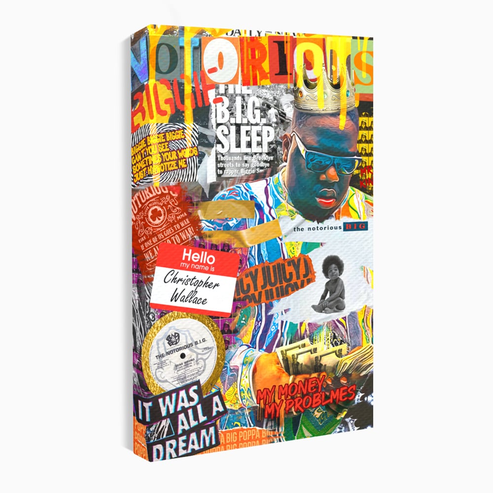 Tablou Canvas Premium LuxCanva® A1014, The Notorious Biggie , Decorativ, Cantaret, Artisit, Rapper, Motivational, Culori Vibrante