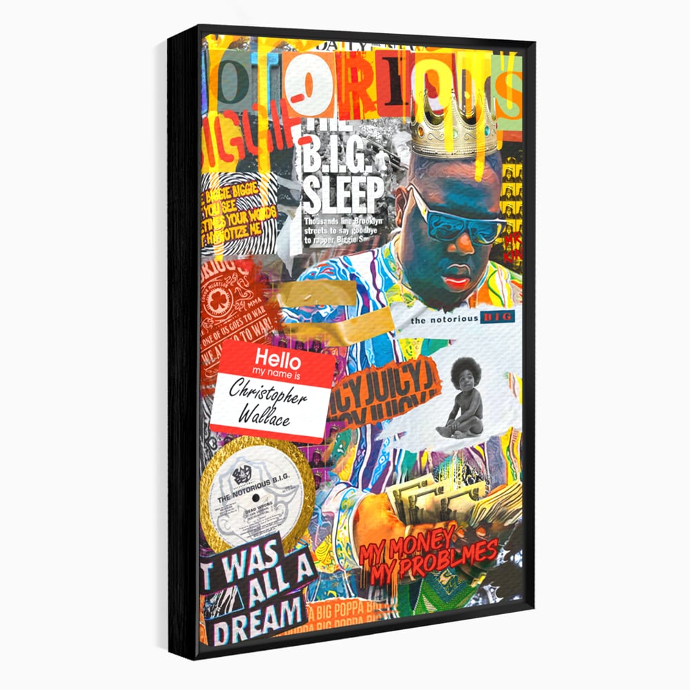 Tablou Canvas Premium LuxCanva® A1014, The Notorious Biggie , Decorativ, Cantaret, Artisit, Rapper, Motivational, Culori Vibrante