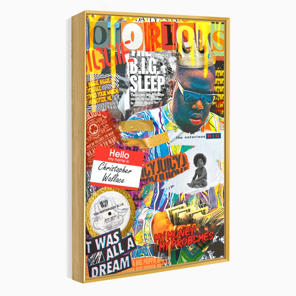 Tablou Canvas Premium LuxCanva® A1014, The Notorious Biggie , Decorativ, Cantaret, Artisit, Rapper, Motivational, Culori Vibrante