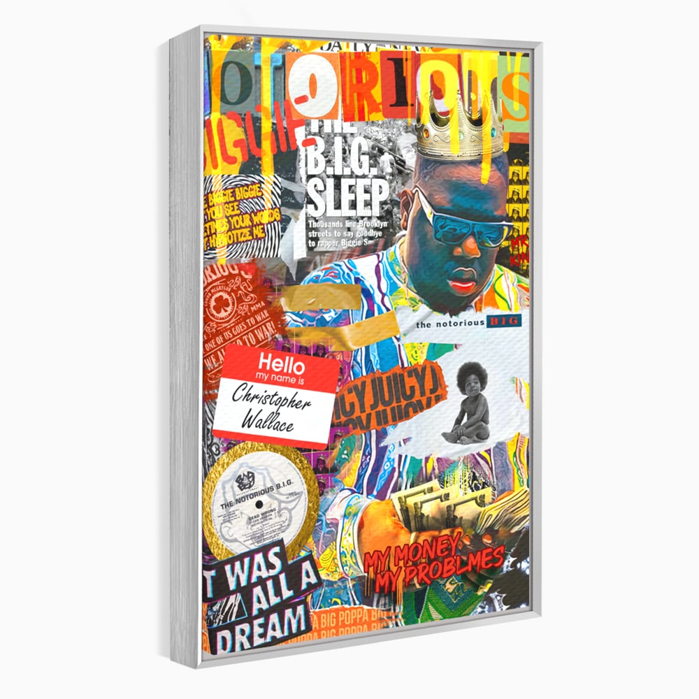 Tablou Canvas Premium LuxCanva® A1014, The Notorious Biggie , Decorativ, Cantaret, Artisit, Rapper, Motivational, Culori Vibrante