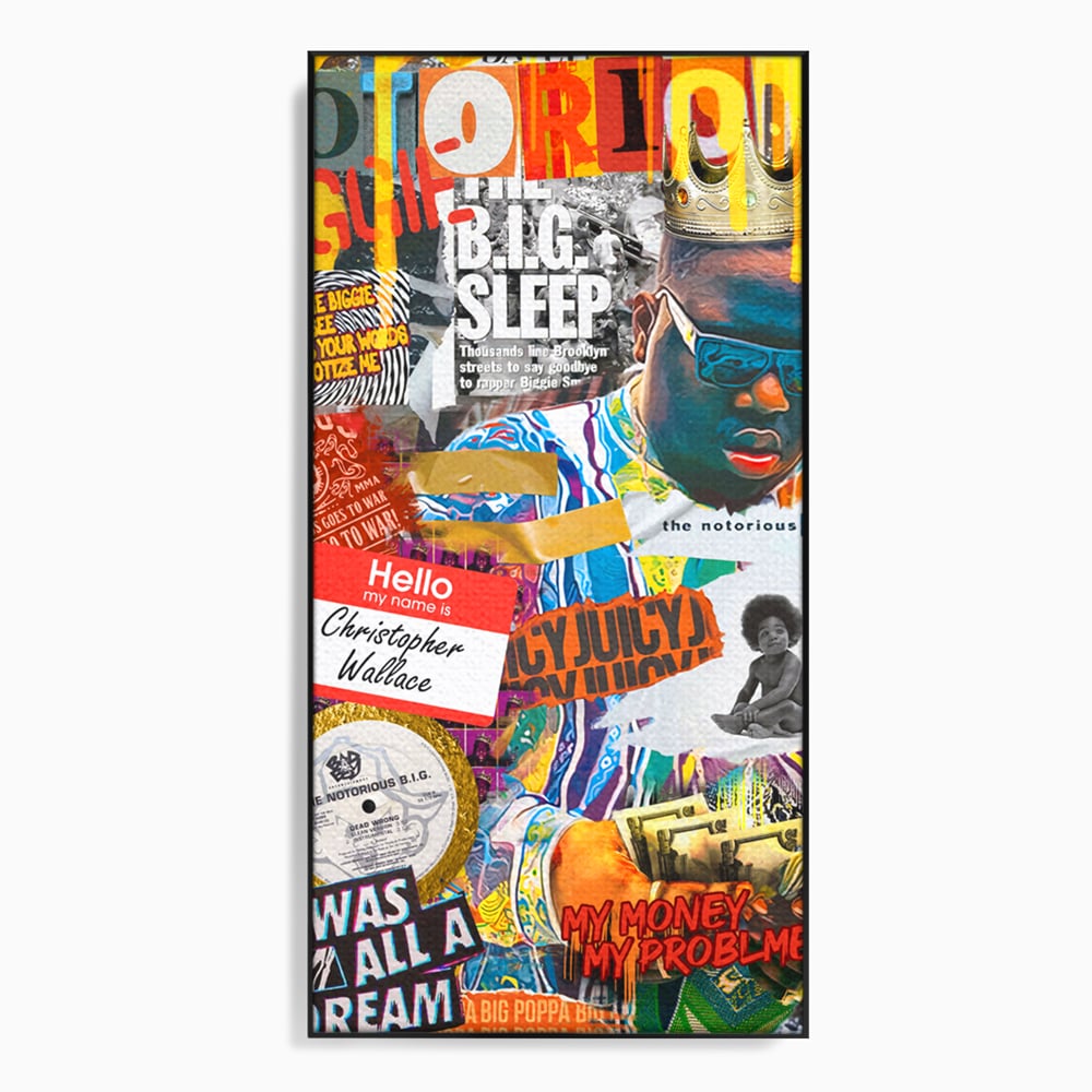 Tablou Canvas Premium LuxCanva® A1014, The Notorious Biggie , Decorativ, Cantaret, Artisit, Rapper, Motivational, Culori Vibrante