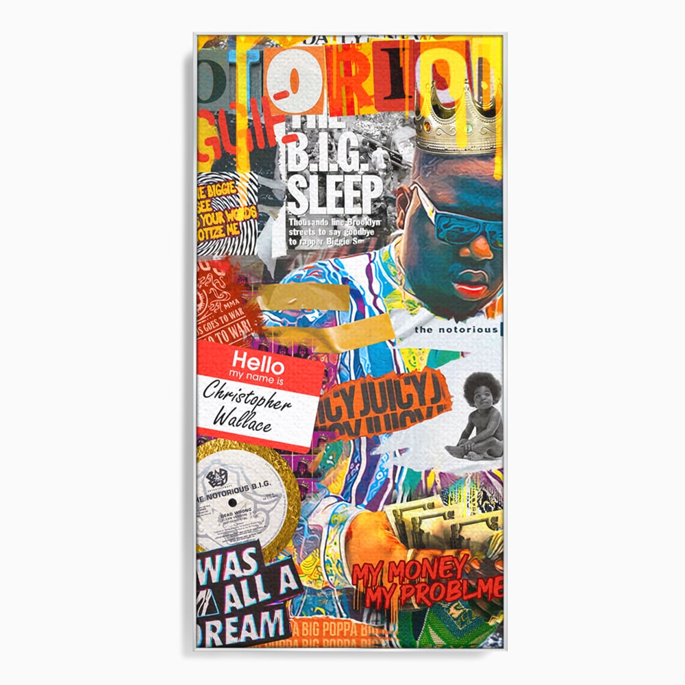 Tablou Canvas Premium LuxCanva® A1014, The Notorious Biggie , Decorativ, Cantaret, Artisit, Rapper, Motivational, Culori Vibrante