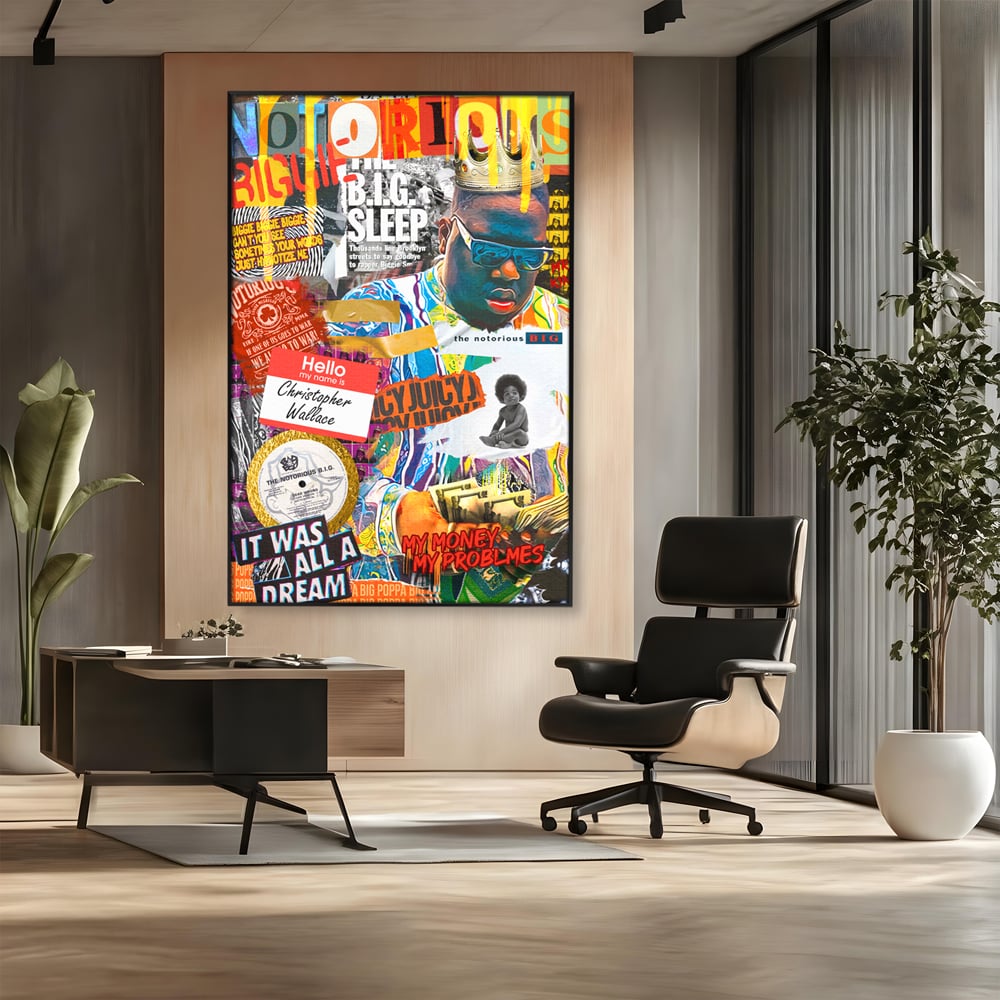 Tablou Canvas Premium LuxCanva® A1014, The Notorious Biggie , Decorativ, Cantaret, Artisit, Rapper, Motivational, Culori Vibrante