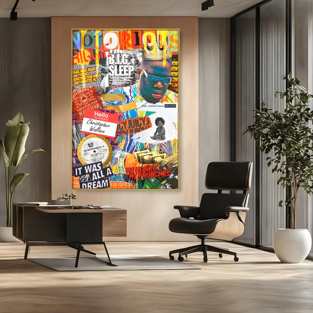 Tablou Canvas Premium LuxCanva® A1014, The Notorious Biggie , Decorativ, Cantaret, Artisit, Rapper, Motivational, Culori Vibrante