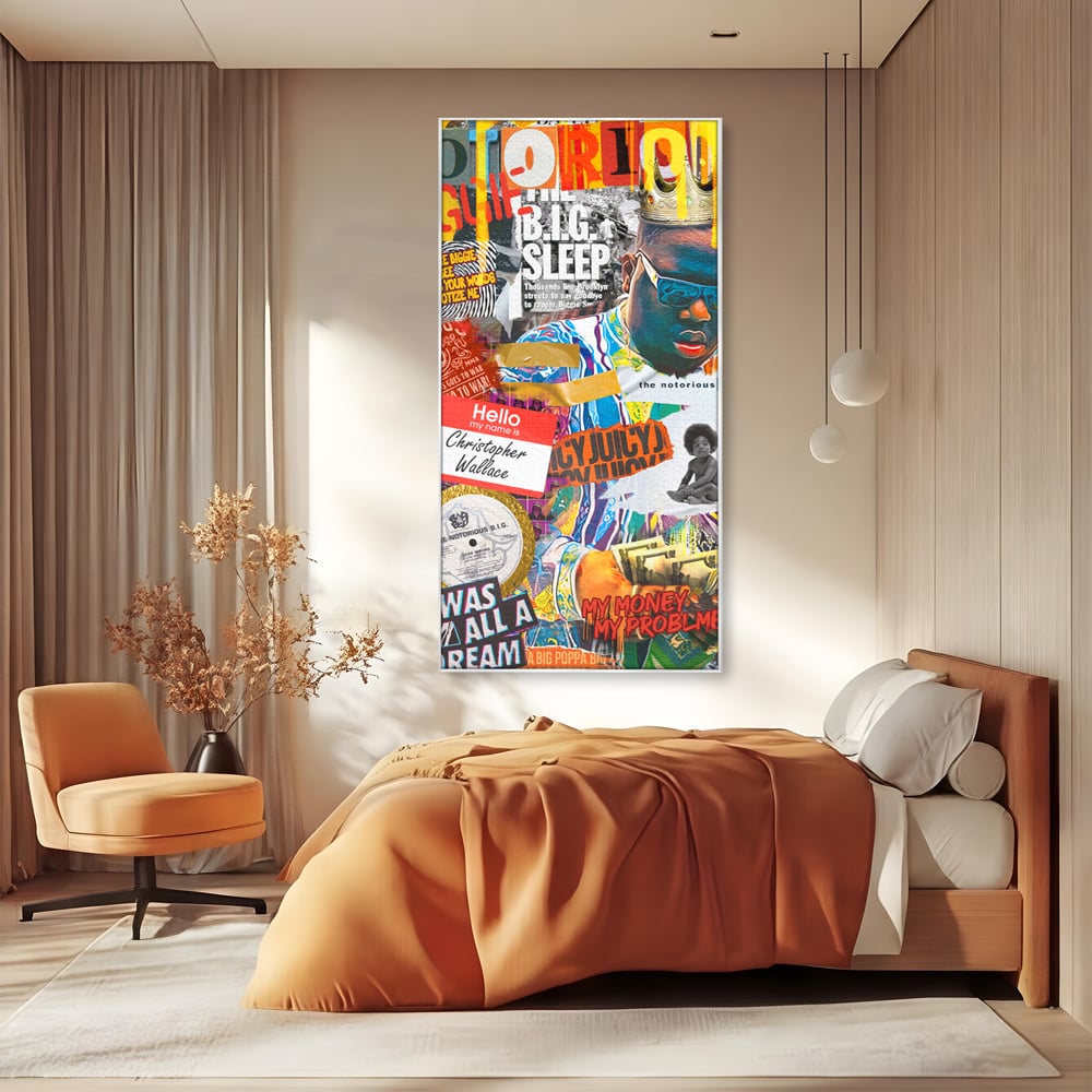 Tablou Canvas Premium LuxCanva® A1014, The Notorious Biggie , Decorativ, Cantaret, Artisit, Rapper, Motivational, Culori Vibrante