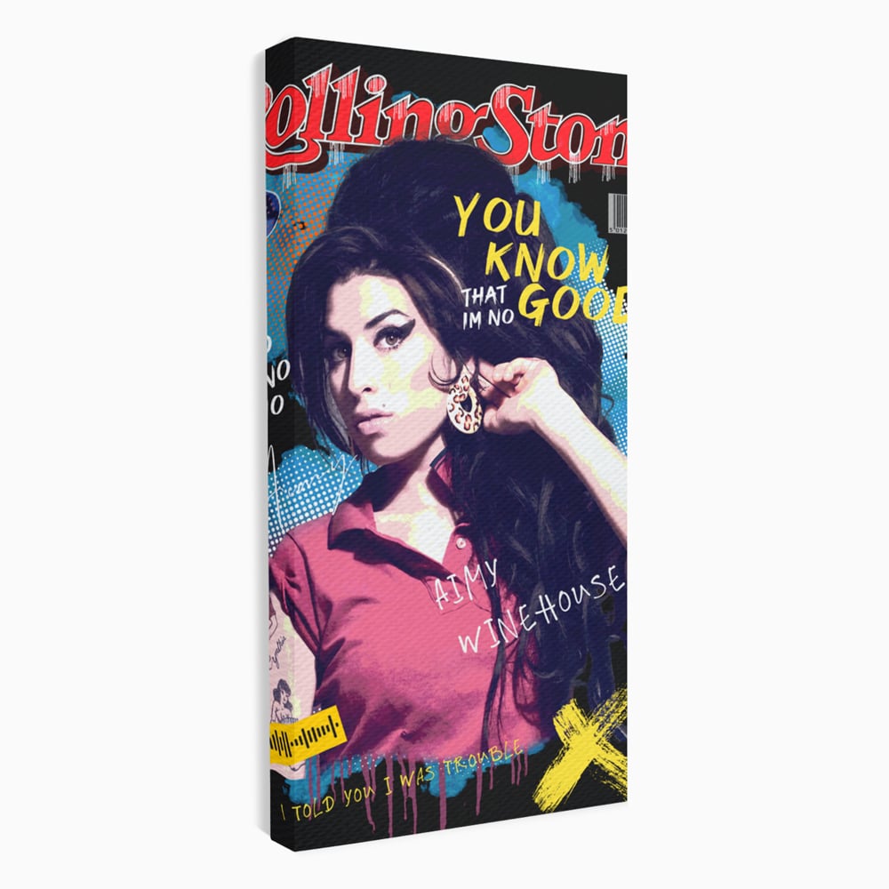 Tablou Canvas Premium LuxCanva® A1018, Amy Winehouse , Decorativ, Cantareata, Artista, Culori Vibrante