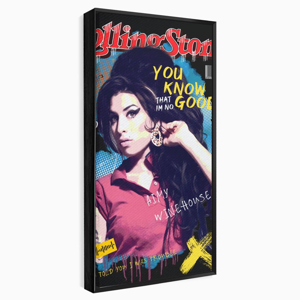Tablou Canvas Premium LuxCanva® A1018, Amy Winehouse , Decorativ, Cantareata, Artista, Culori Vibrante