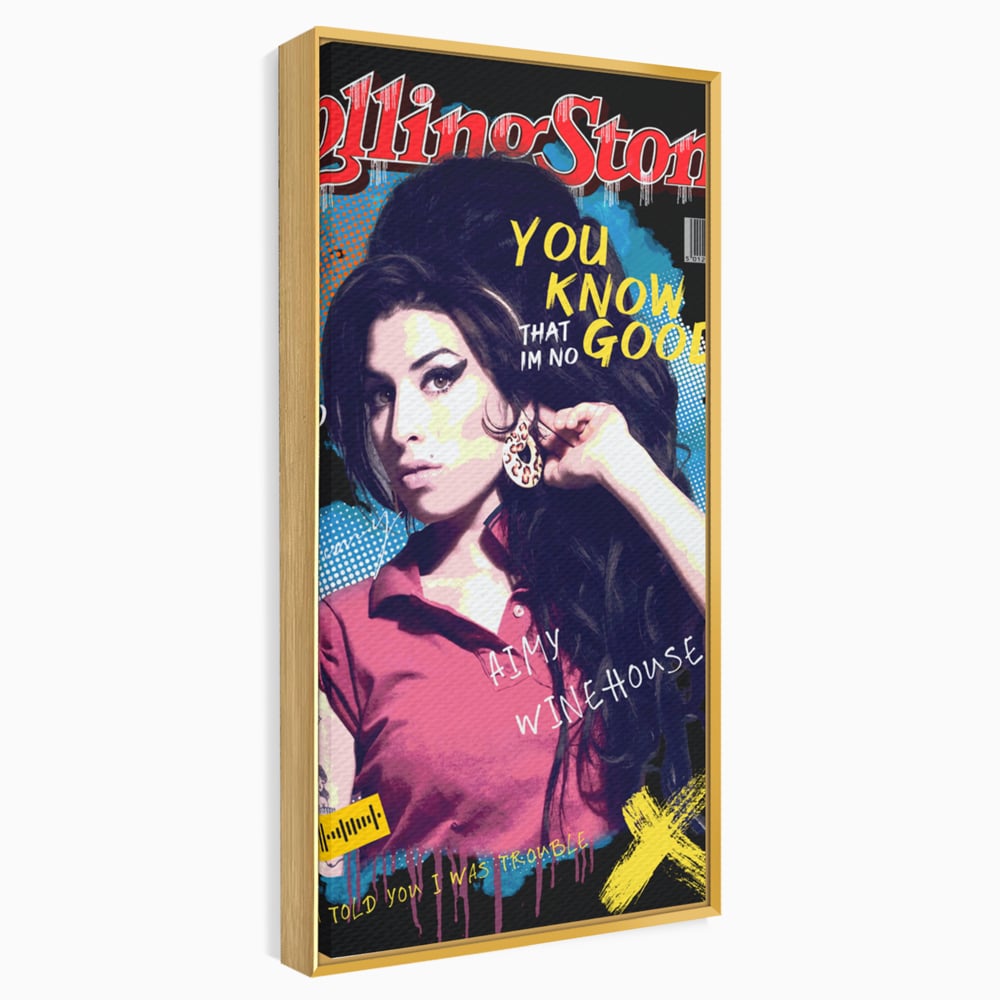 Tablou Canvas Premium LuxCanva® A1018, Amy Winehouse , Decorativ, Cantareata, Artista, Culori Vibrante