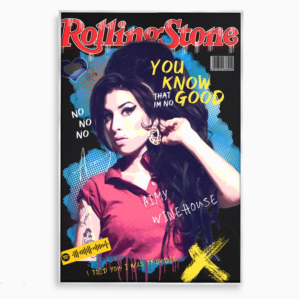 Tablou Canvas Premium LuxCanva® A1018, Amy Winehouse , Decorativ, Cantareata, Artista, Culori Vibrante