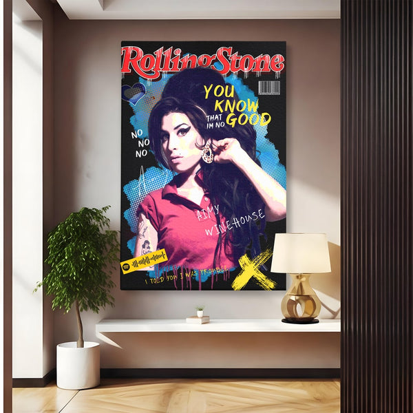 Tablou Canvas Premium LuxCanva® A1018, Amy Winehouse , Decorativ, Cantareata, Artista, Culori Vibrante