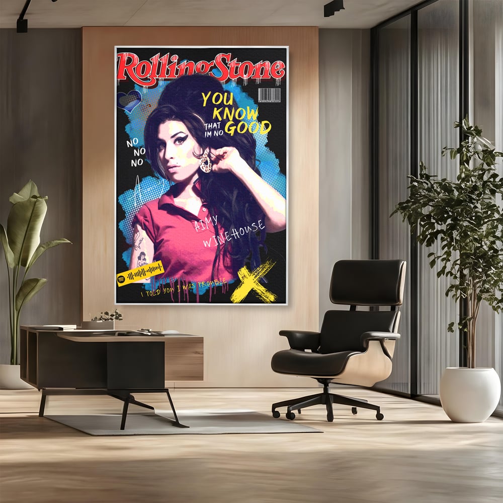 Tablou Canvas Premium LuxCanva® A1018, Amy Winehouse , Decorativ, Cantareata, Artista, Culori Vibrante