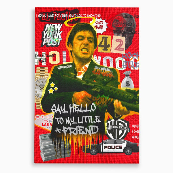 Leinwand Wandbilder Leinwand Premium, LuxCanva® A1019, Alfredo Pacino, Dekorativ, Schauspieler, Star, Film, Lebendige Farben