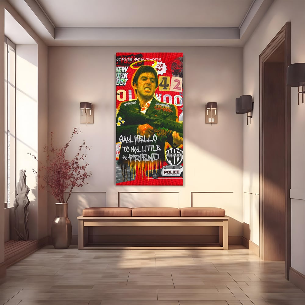 Leinwand Wandbilder Leinwand Premium, LuxCanva® A1019, Alfredo Pacino, Dekorativ, Schauspieler, Star, Film, Lebendige Farben