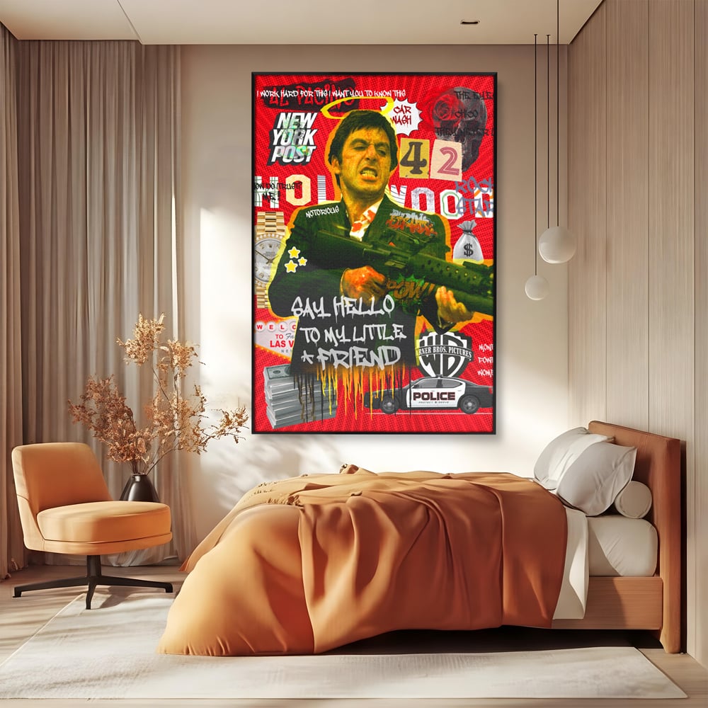 Leinwand Wandbilder Leinwand Premium, LuxCanva® A1019, Alfredo Pacino, Dekorativ, Schauspieler, Star, Film, Lebendige Farben