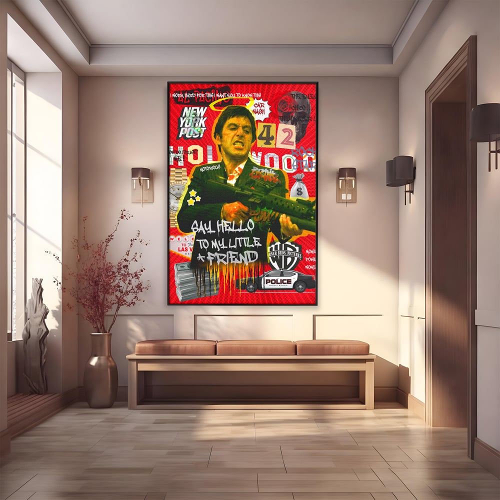 Leinwand Wandbilder Leinwand Premium, LuxCanva® A1019, Alfredo Pacino, Dekorativ, Schauspieler, Star, Film, Lebendige Farben