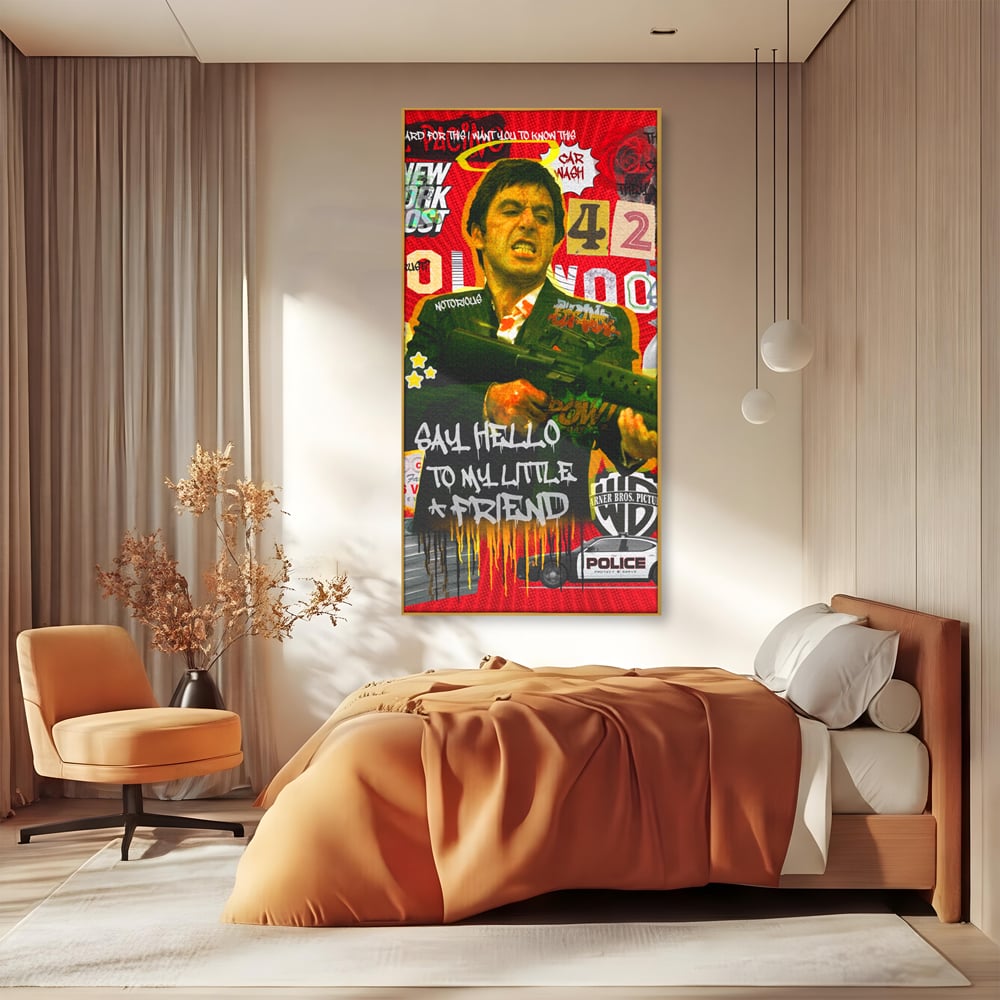 Leinwand Wandbilder Leinwand Premium, LuxCanva® A1019, Alfredo Pacino, Dekorativ, Schauspieler, Star, Film, Lebendige Farben