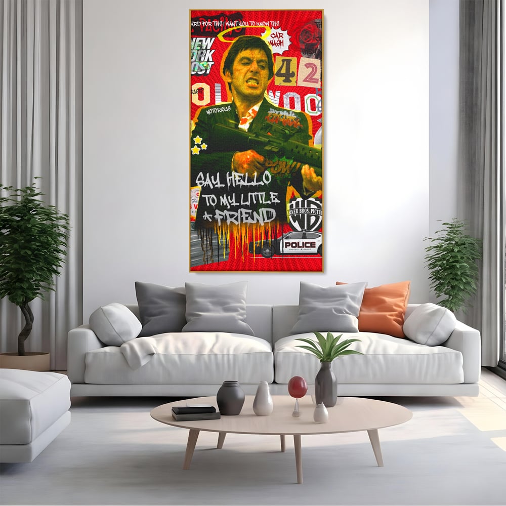 Leinwand Wandbilder Leinwand Premium, LuxCanva® A1019, Alfredo Pacino, Dekorativ, Schauspieler, Star, Film, Lebendige Farben