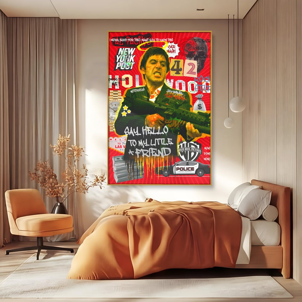 Leinwand Wandbilder Leinwand Premium, LuxCanva® A1019, Alfredo Pacino, Dekorativ, Schauspieler, Star, Film, Lebendige Farben