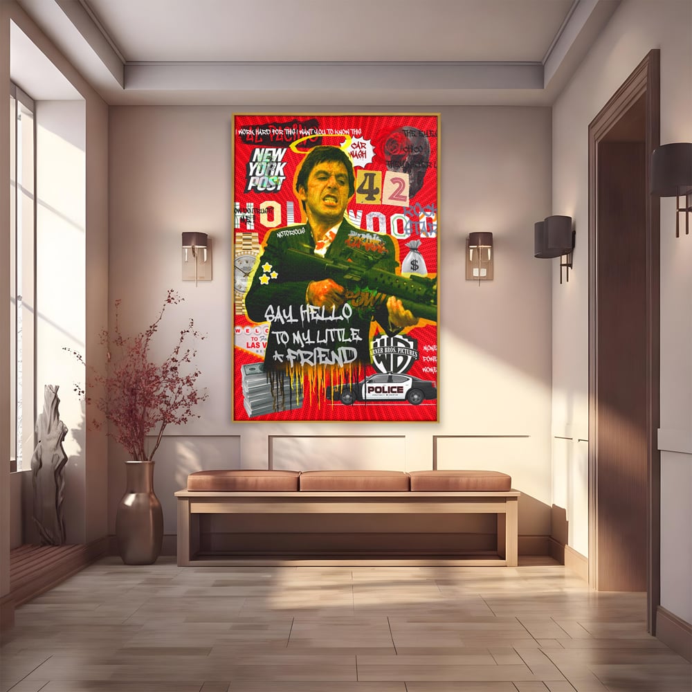 Leinwand Wandbilder Leinwand Premium, LuxCanva® A1019, Alfredo Pacino, Dekorativ, Schauspieler, Star, Film, Lebendige Farben