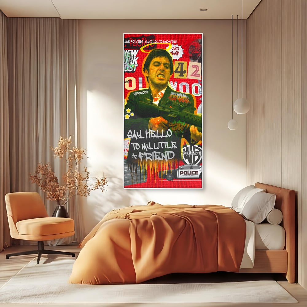 Leinwand Wandbilder Leinwand Premium, LuxCanva® A1019, Alfredo Pacino, Dekorativ, Schauspieler, Star, Film, Lebendige Farben