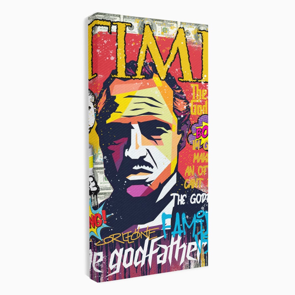 Tablou Canvas Premium LuxCanva® A1021, The Godfather , Decorativ, Actori, Vedete, Film, Culori Vibrante