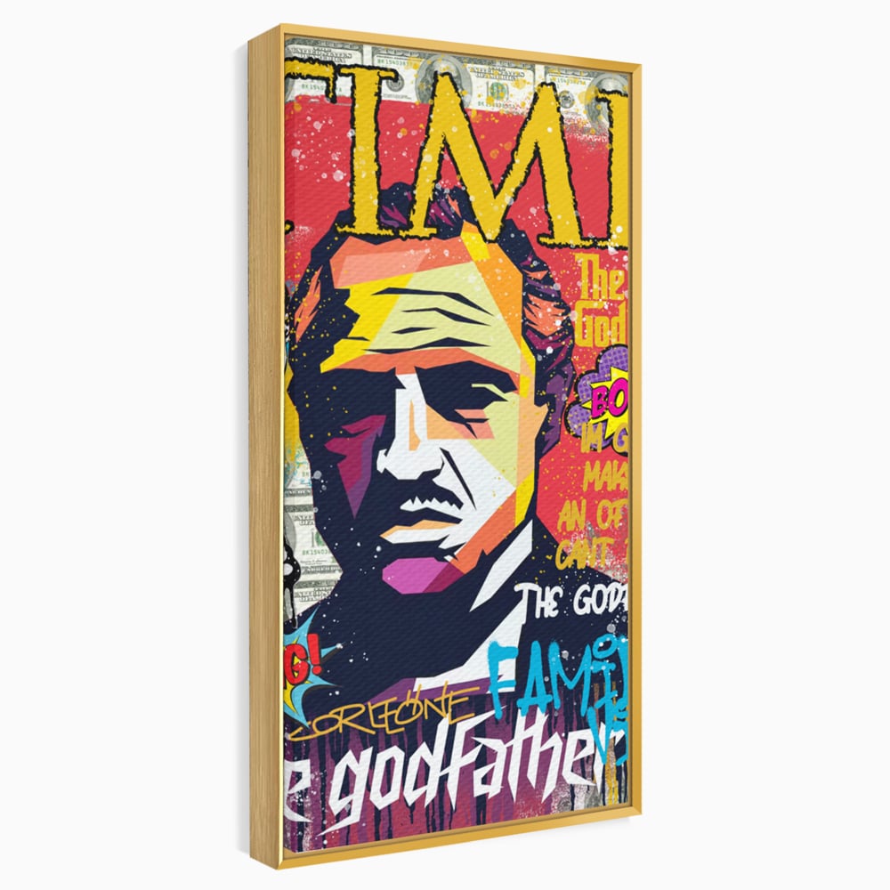 Tablou Canvas Premium LuxCanva® A1021, The Godfather , Decorativ, Actori, Vedete, Film, Culori Vibrante