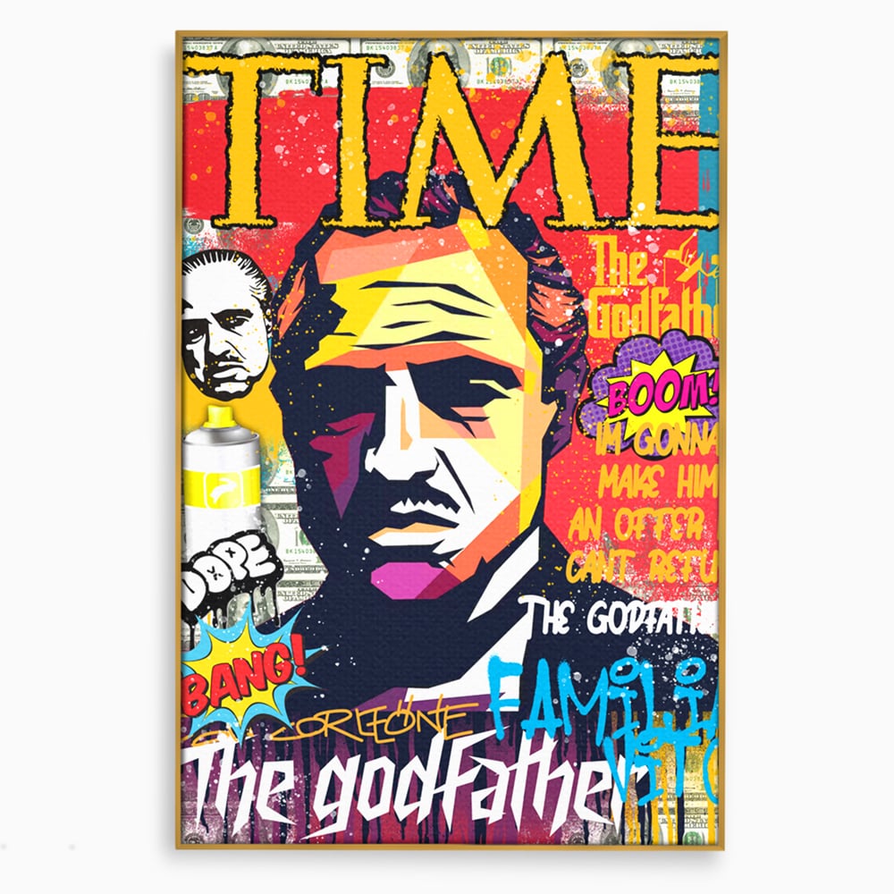 Tablou Canvas Premium LuxCanva® A1021, The Godfather , Decorativ, Actori, Vedete, Film, Culori Vibrante
