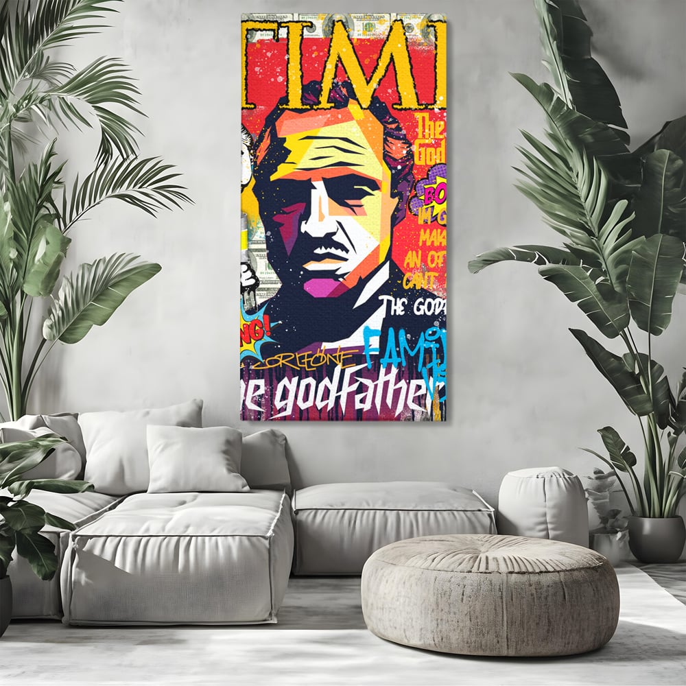 Tablou Canvas Premium LuxCanva® A1021, The Godfather , Decorativ, Actori, Vedete, Film, Culori Vibrante