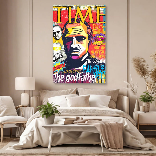 Tablou Canvas Premium LuxCanva® A1021, The Godfather , Decorativ, Actori, Vedete, Film, Culori Vibrante