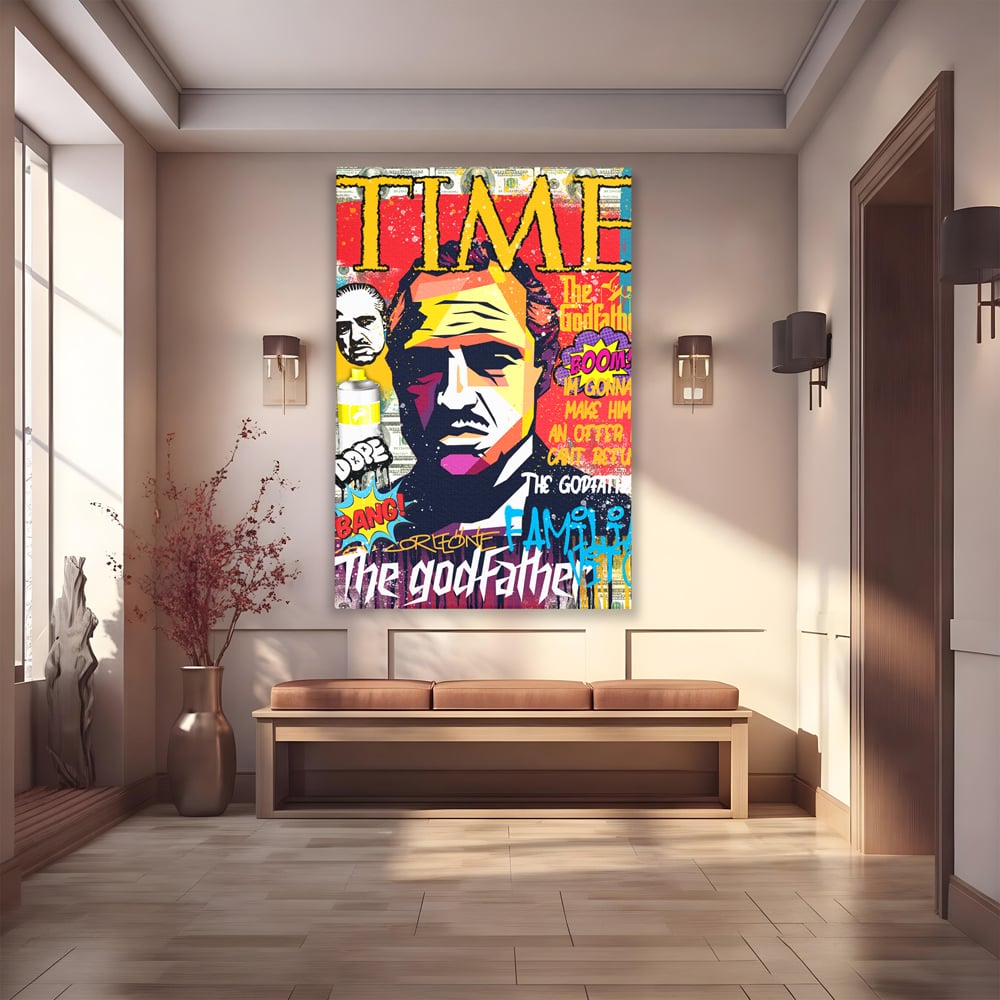 Tablou Canvas Premium LuxCanva® A1021, The Godfather , Decorativ, Actori, Vedete, Film, Culori Vibrante