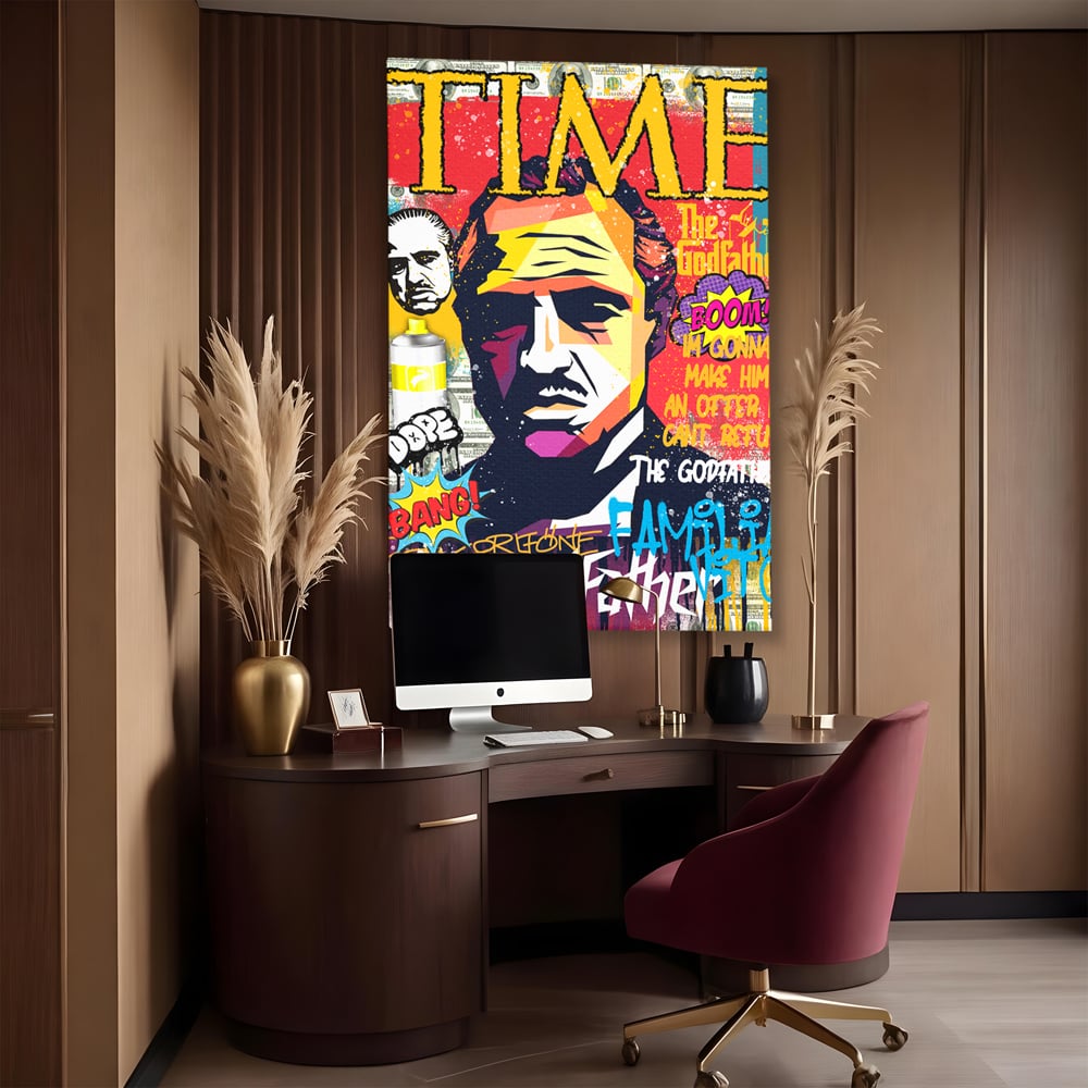 Tablou Canvas Premium LuxCanva® A1021, The Godfather , Decorativ, Actori, Vedete, Film, Culori Vibrante