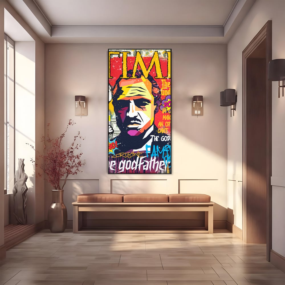 Tablou Canvas Premium LuxCanva® A1021, The Godfather , Decorativ, Actori, Vedete, Film, Culori Vibrante