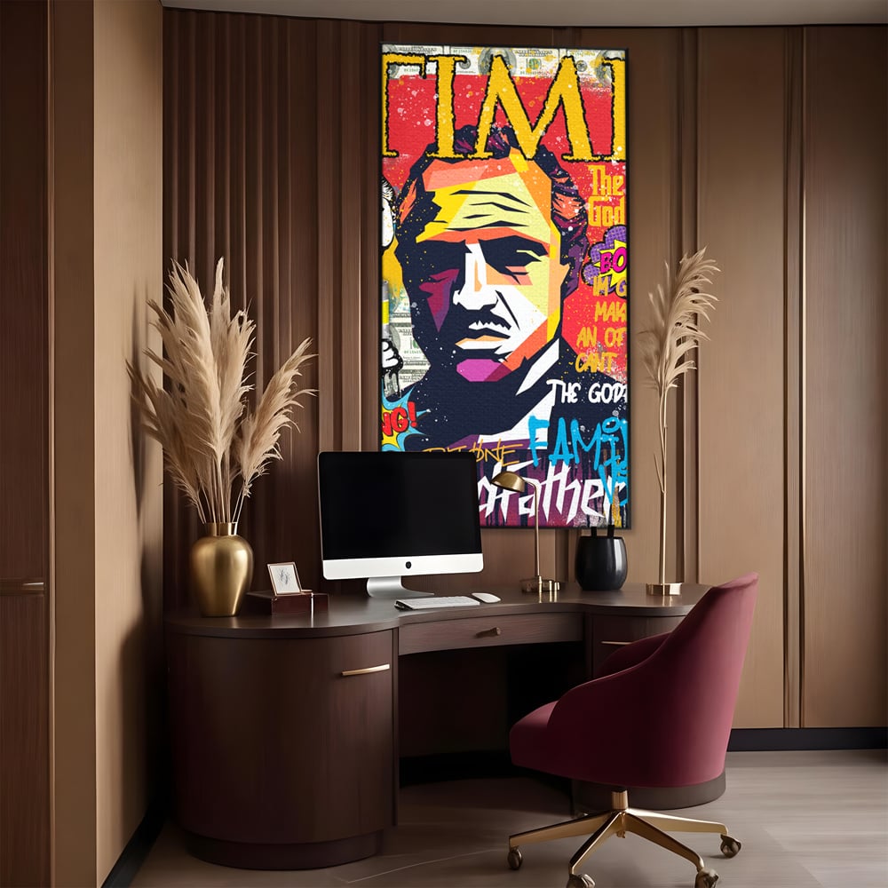 Tablou Canvas Premium LuxCanva® A1021, The Godfather , Decorativ, Actori, Vedete, Film, Culori Vibrante