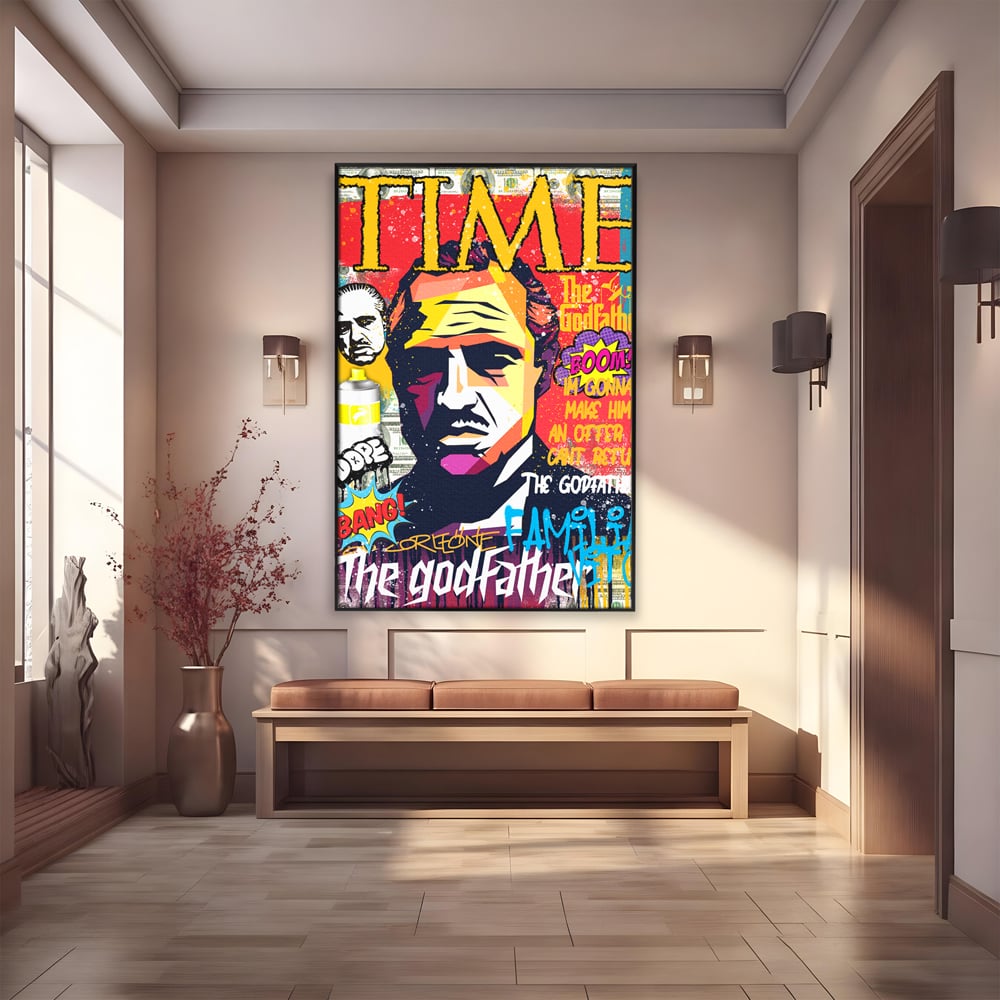 Tablou Canvas Premium LuxCanva® A1021, The Godfather , Decorativ, Actori, Vedete, Film, Culori Vibrante