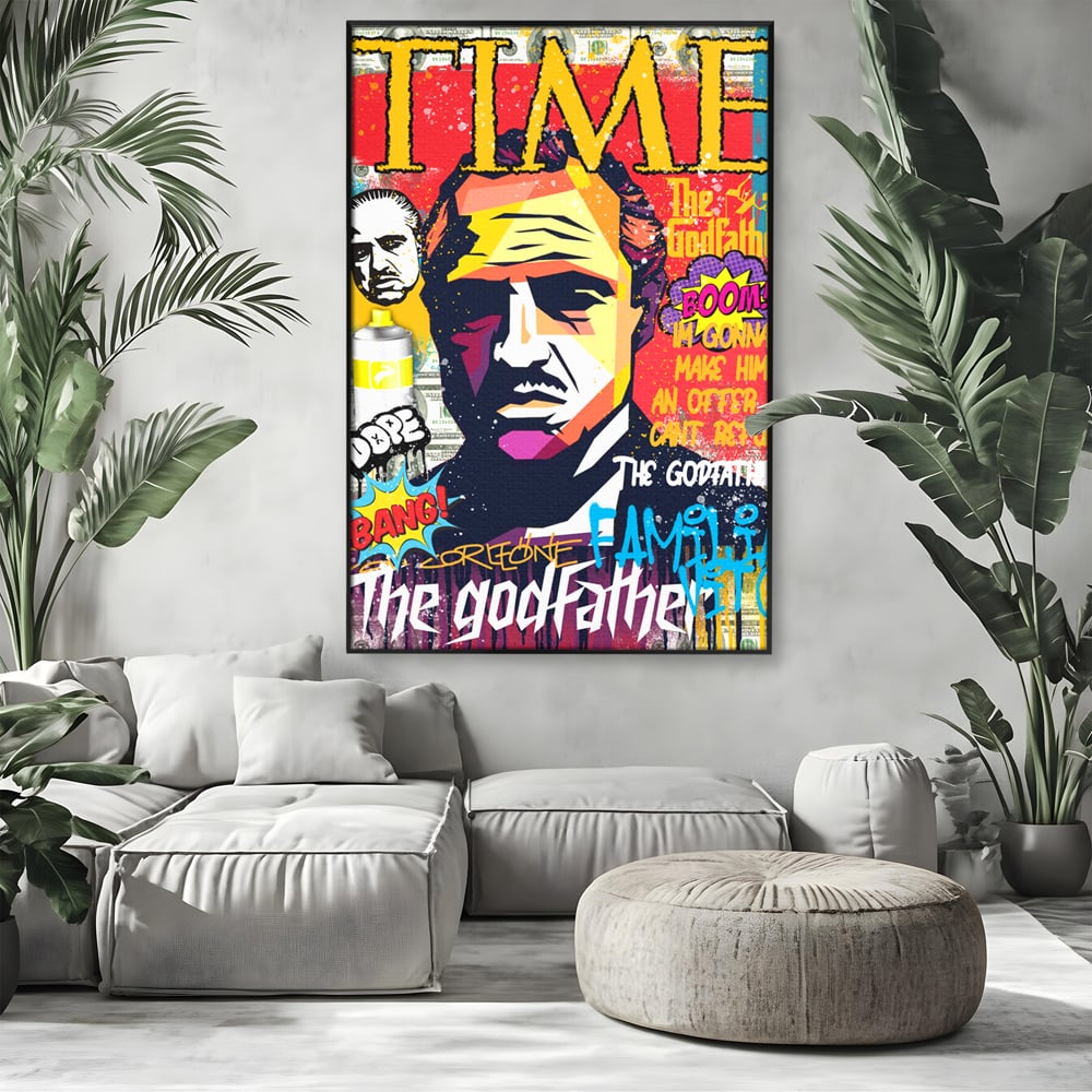 Tablou Canvas Premium LuxCanva® A1021, The Godfather , Decorativ, Actori, Vedete, Film, Culori Vibrante