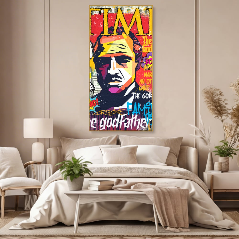 Tablou Canvas Premium LuxCanva® A1021, The Godfather , Decorativ, Actori, Vedete, Film, Culori Vibrante