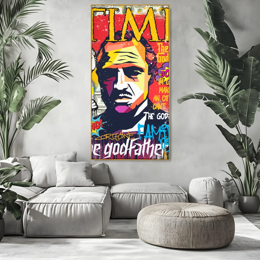 Tablou Canvas Premium LuxCanva® A1021, The Godfather , Decorativ, Actori, Vedete, Film, Culori Vibrante