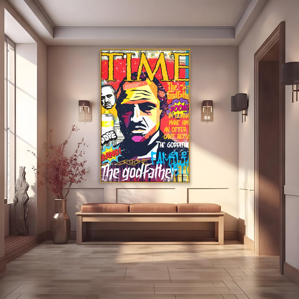 Tablou Canvas Premium LuxCanva® A1021, The Godfather , Decorativ, Actori, Vedete, Film, Culori Vibrante